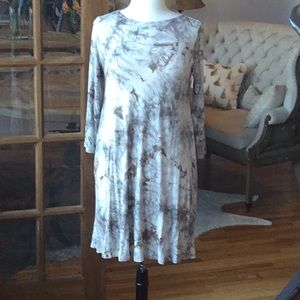 3/4 sleeve swing dress